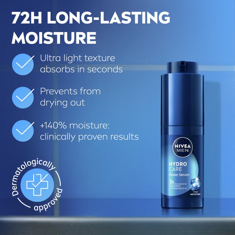 NIVEA MEN Hydrocare posilujúce sérum 30 ml