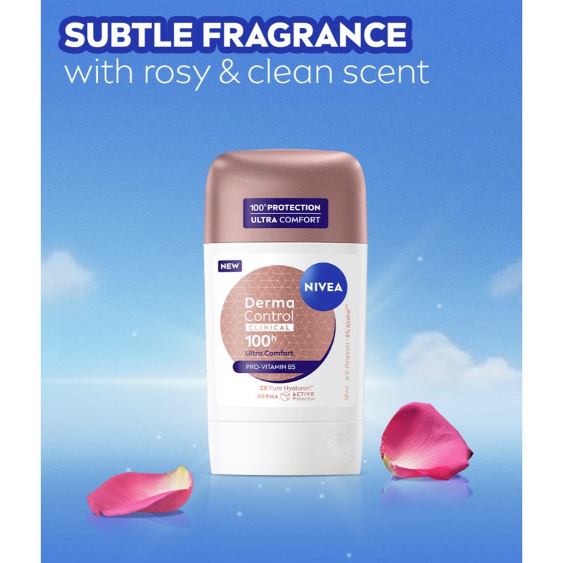 NIVEA Derma Control Clinical Ultra Comfort tuhý antiperspitant 50 ml