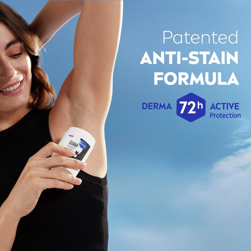 NIVEA Black & White Authentic tuhý antiperspirant 72h 50 ml (obrázek 5)