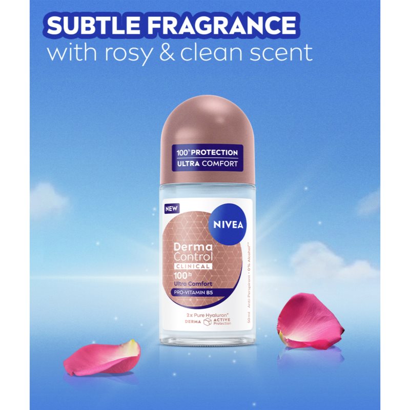 NIVEA Derma Control Clinical Ultra Comfort guličkový antiperspirant 50 ml (obrázok 4)