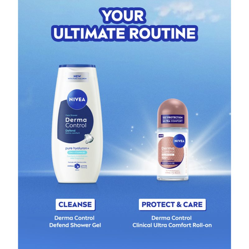 NIVEA Derma Control Clinical Ultra Comfort guličkový antiperspirant 50 ml (obrázok 7)