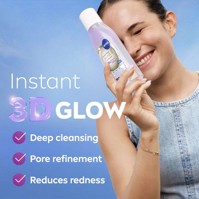 NIVEA Luminous Skin Glow čisticí micelární voda pro rozjasnění pleti 400 ml (obrázek 3)