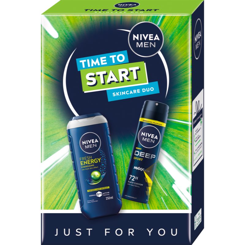NIVEA MEN Time to Start подаръчен комплект за тяло