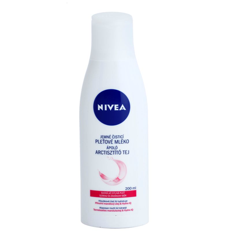 

Nivea Aqua Effect очищуюче молочко для обличчя для чутливої сухої шкіри