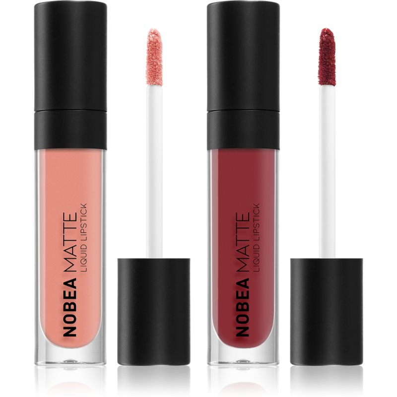 NOBEA Day-to-Day Matte Liquid Lipstick Set (för läppar) för Kvinnor female