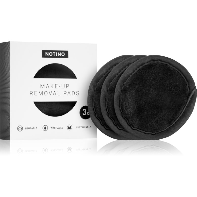 Notino Spa Collection Make-up removal pads odličovacie tampóny z mikrovlákna odtieň Black 3 ks