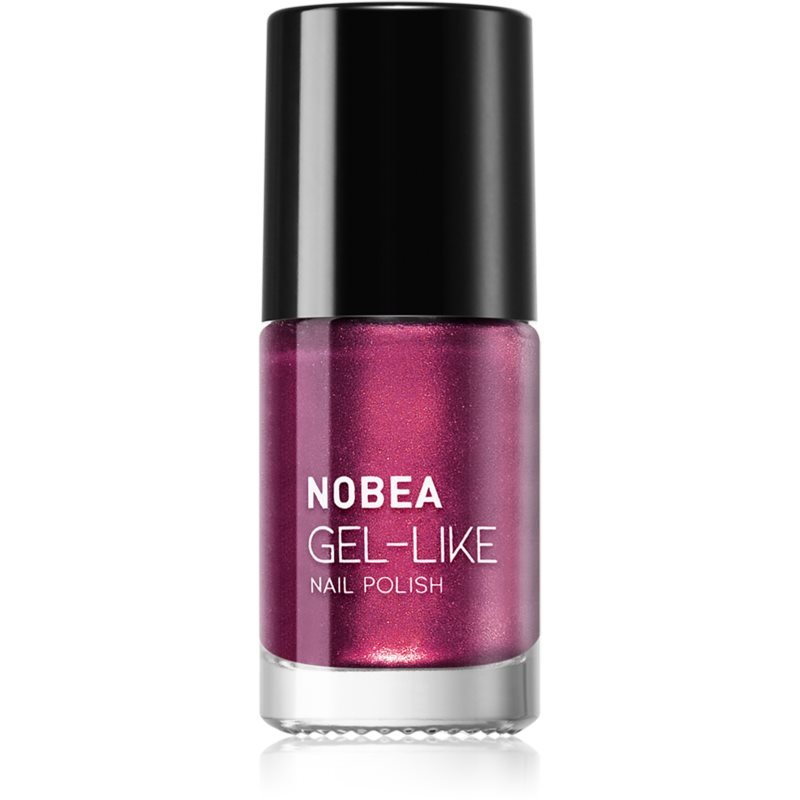 NOBEA Metal Gel-like Nail Polish Gel-effect Nail Polish Shade Royal Purple #N11 6 Ml