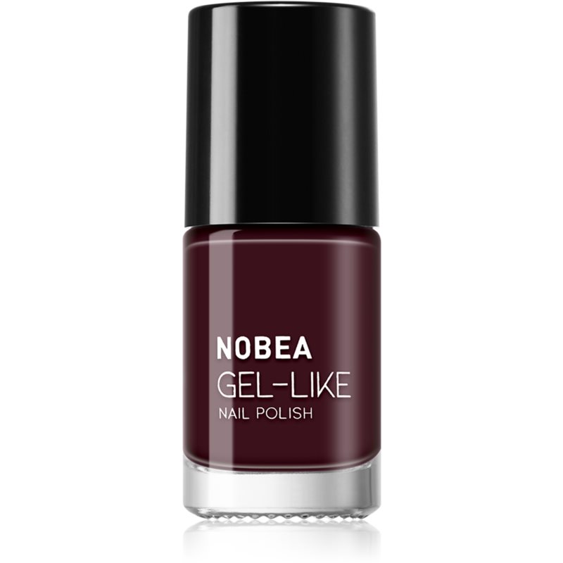 NOBEA Day-to-Day Gel-like Nail Polish лак для нігтів з гелевим ефектом відтінок Almost Black #N18 6 мл