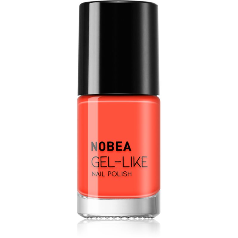 NOBEA Colourful Gel-like Nail Polish лак для нігтів з гелевим ефектом відтінок Papaya #N31 6 мл