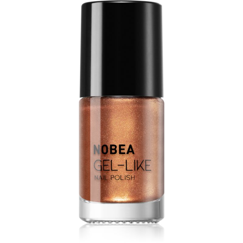 NOBEA Metal Gel-like Nail Polish лак для нігтів з гелевим ефектом відтінок Copper #N40 6 мл