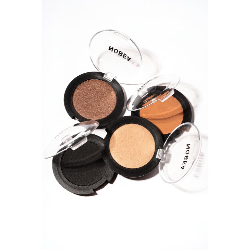 NOBEA Day-to-Day Mono Eyeshadow тіні для повік з блискітками відтінок Black Chant 3,5 гр