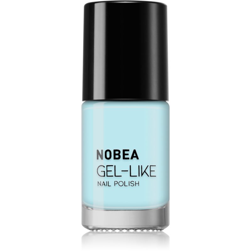 NOBEA Day-to-Day Gel-like Nail Polish lac de unghii cu efect de gel culoare #N67 Sky blue summer 6 ml