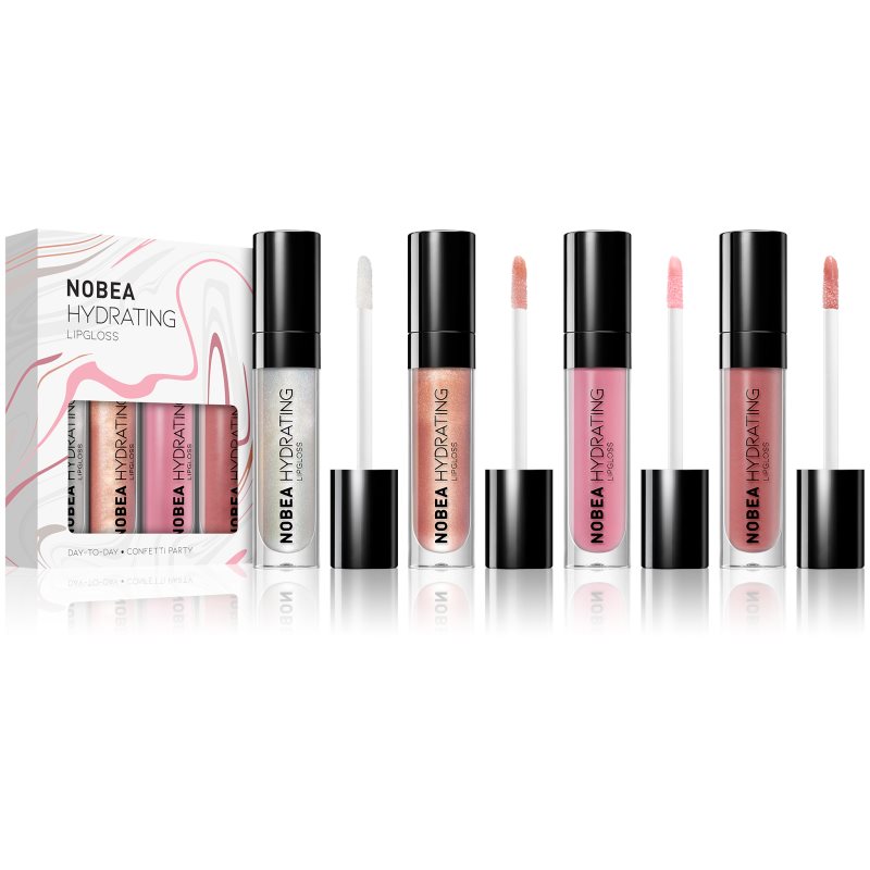 

NOBEA Day-to-Day набір зволожувальних блисків для губ 4 x 7 ml