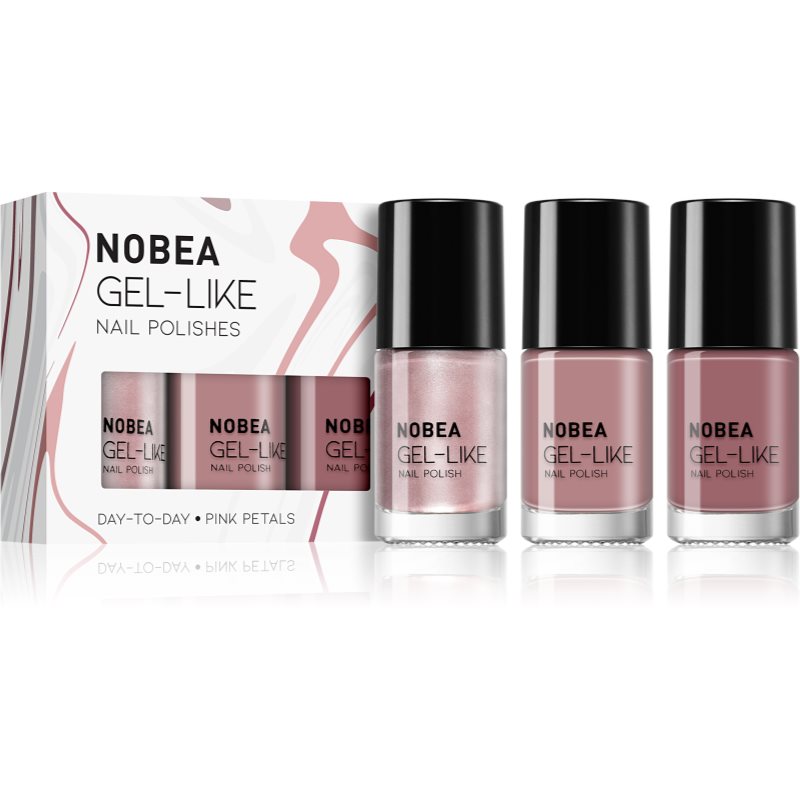 NOBEA Day-to-Day Coffee Time Set набір лаків для нігтів Pink Petals