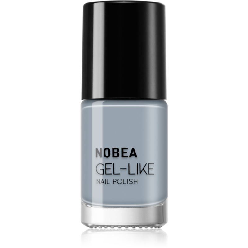 NOBEA Day-to-Day Gel-like Nail Polish lac de unghii cu efect de gel culoare Cloudy grey #N10 6 ml