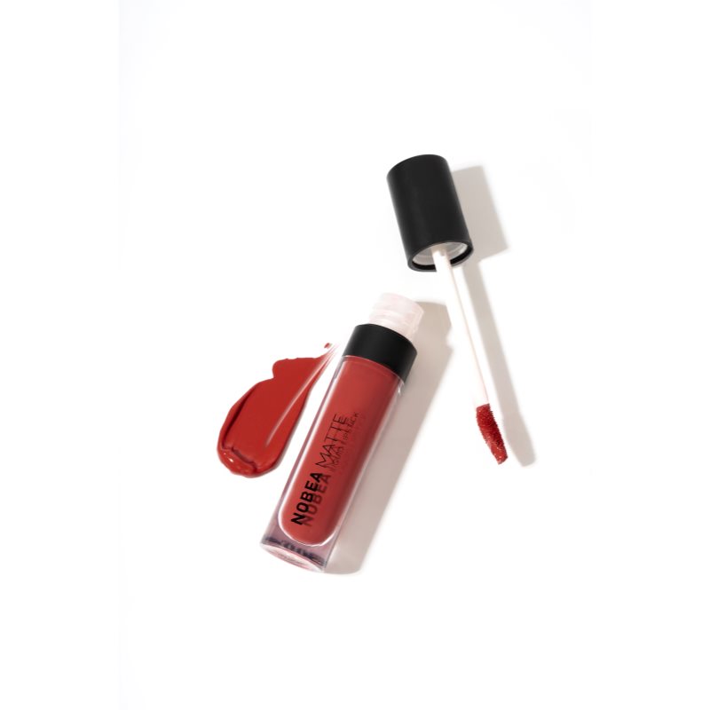 NOBEA Day-to-Day Matte Liquid Lipstick Liquid Matt Lipstick Shade Carmine Red #M09 7 Ml