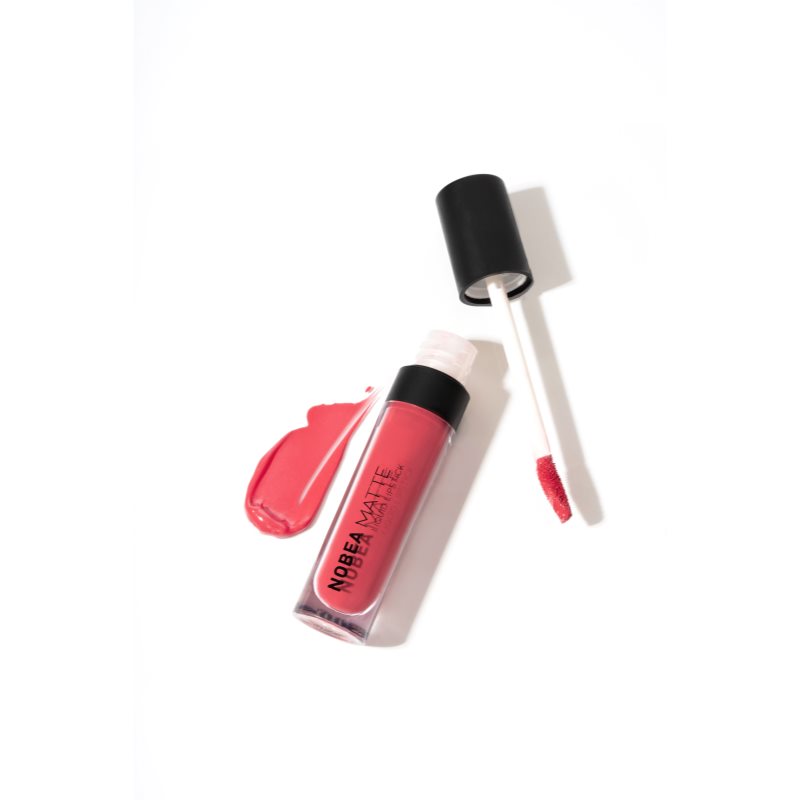 NOBEA Day-to-Day Matte Liquid Lipstick Liquid Matt Lipstick Shade Raspberry Red #M06 7 Ml