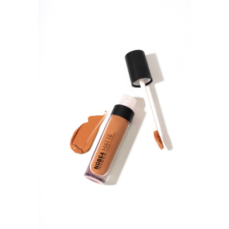 NOBEA Day-to-Day Matte Liquid Lipstick Liquid Matt Lipstick Shade Peachy Nude #M04 7 Ml