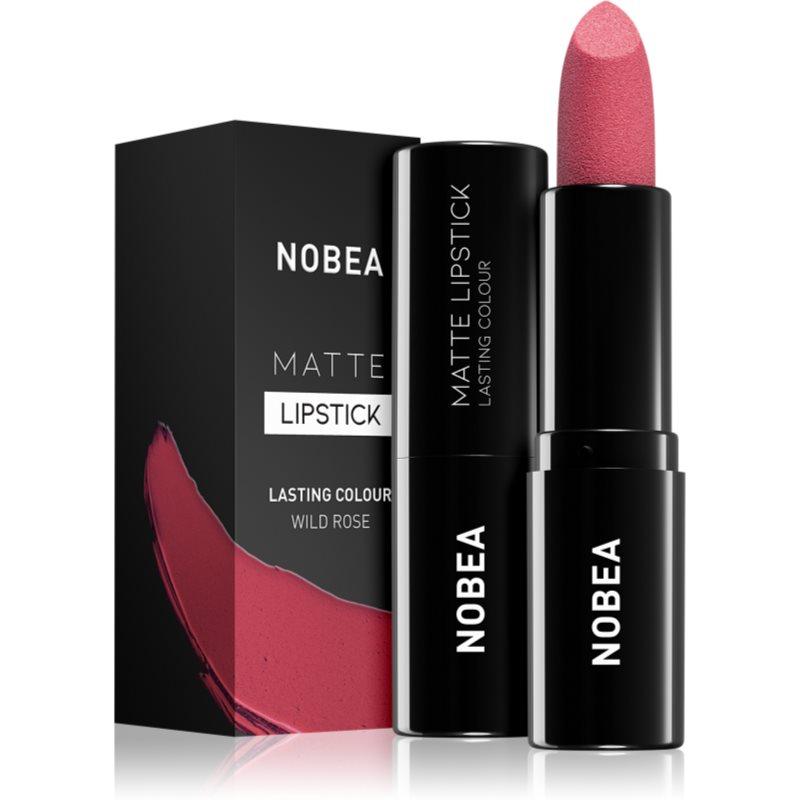 NOBEA Day-to-Day Matte Lipstick matný rúž odtieň Wild rose #M18 3 g