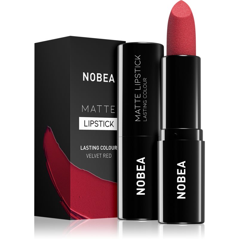 NOBEA Day-to-Day Matte Lipstick mattító rúzs árnyalat Velvet red #M16 3 g