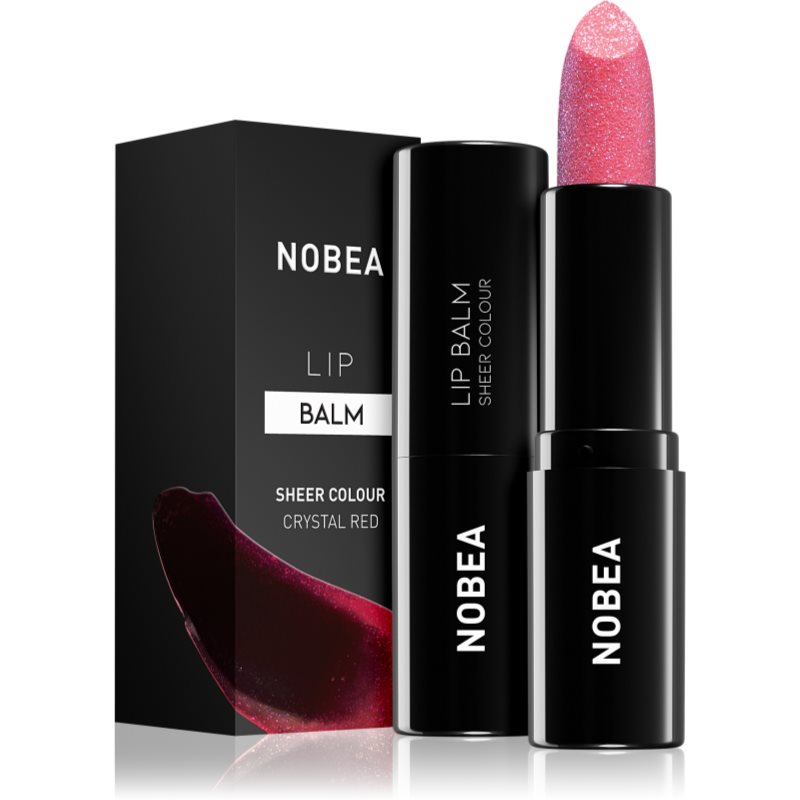 NOBEA Day-to-Day drėkinamasis lūpų balzamas atspalvis Crystal red 3 g