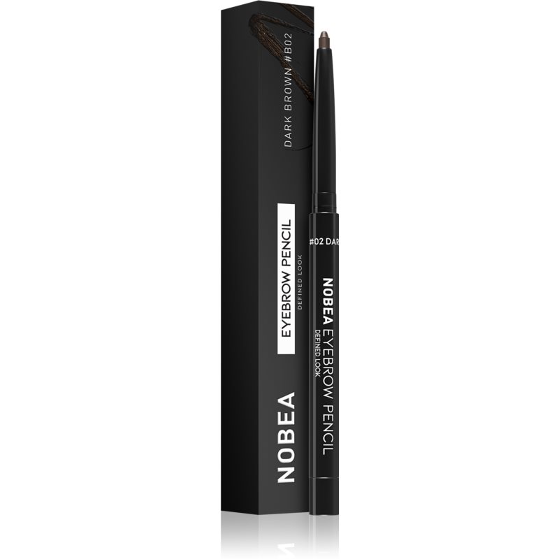 NOBEA Day-to-Day Eyebrow Pencil automatinis antakių pieštukas 02 Dark brown 0,3 g