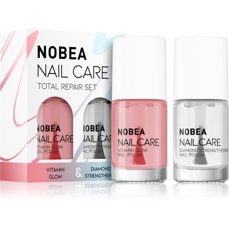NOBEA Nail Care Diamond Strength Set набір лаків для нігтів Total Repair Set