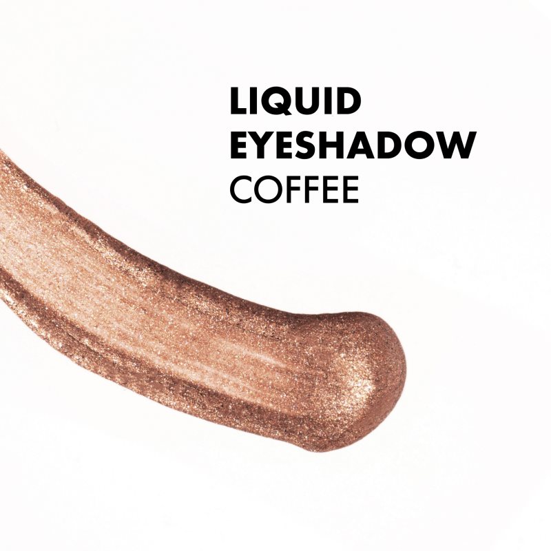 NOBEA Metal Liquid Eyeshadow tekuté očné tiene odtieň Coffee #E04 4 ml (obrázok 3)