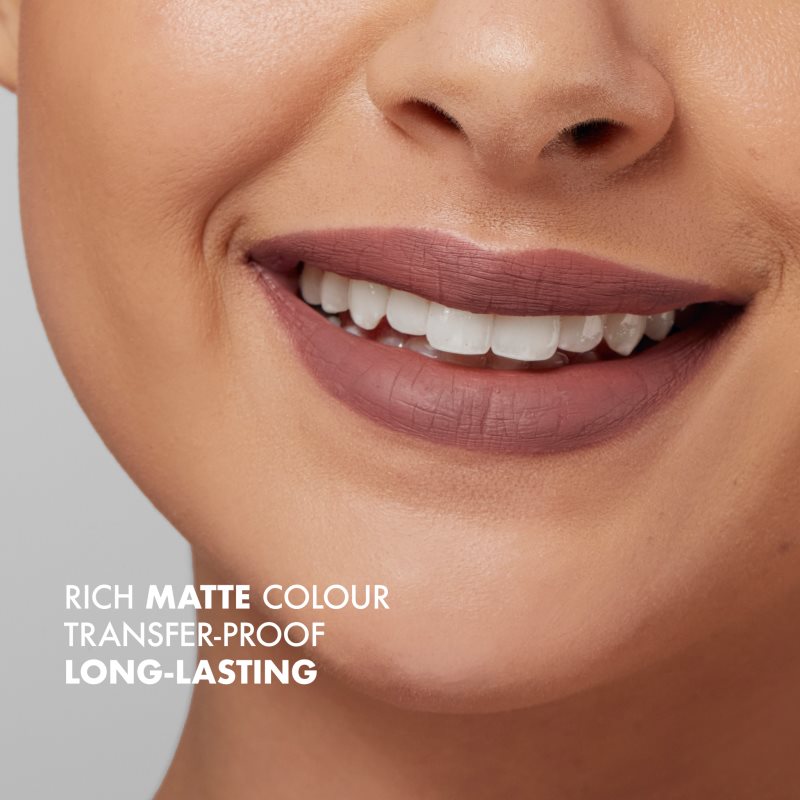NOBEA Day-to-Day Matte Liquid Lipstick matný tekutý rúž odtieň Pink Lavender #M11 7 ml (obrázok 5)