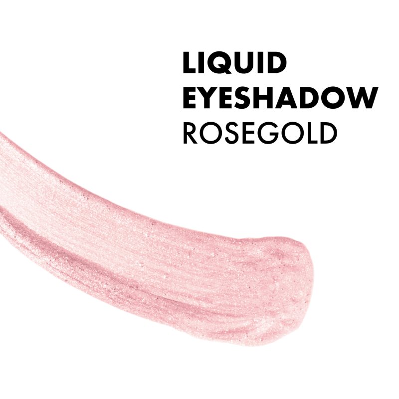 NOBEA Metal Liquid Eyeshadow tekuté očné tiene odtieň Rosegold #E02 4 ml (obrázok 3)
