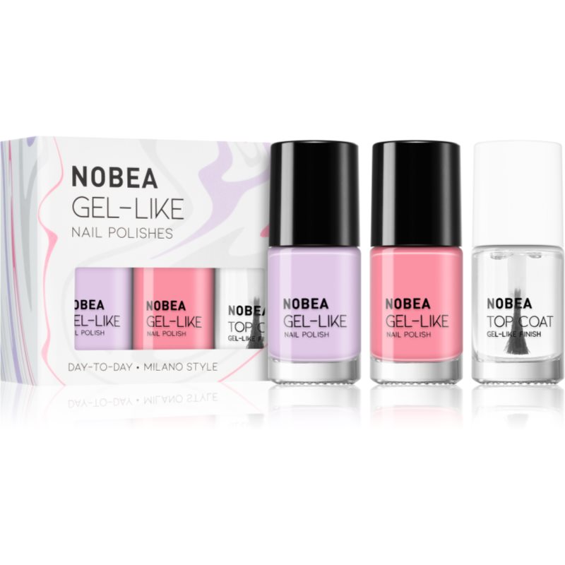 NOBEA Day-to-Day Milano Style set lakova za nokte 3x6 ml