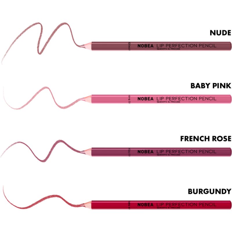 NOBEA Day-to-Day Lip Perfection Pencil kontúrovacia ceruzka na pery Burgundy 06 1.55 g (obrázok 4)