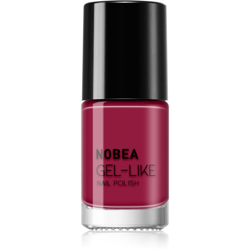 NOBEA Day-to-Day Gel-like Nail Polish lac de unghii cu efect de gel culoare Pomegranate red #N45 6 ml