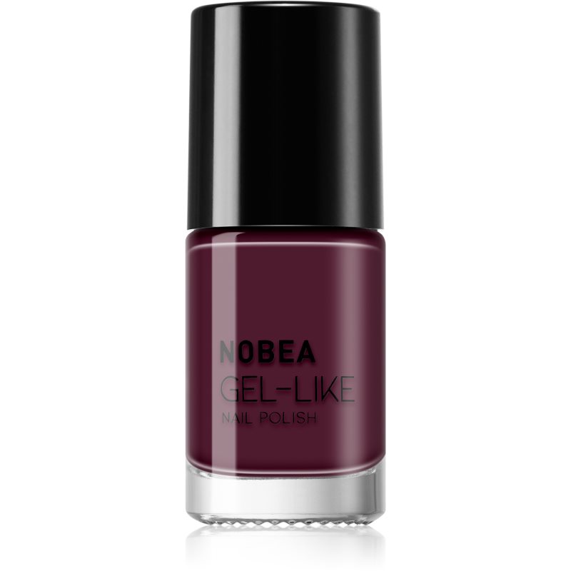 NOBEA Day-to-Day Gel-like Nail Polish lak na nechty s gélovým efektom odtieň Maroon red #N46 6 ml