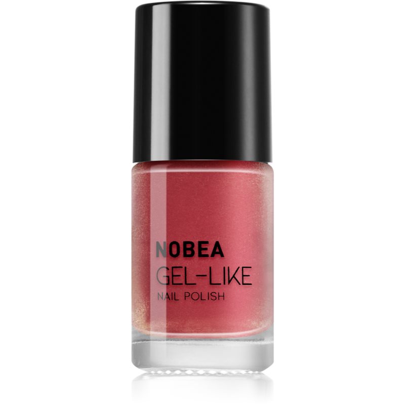 NOBEA Metal Gel-like Nail Polish лак для нігтів з гелевим ефектом відтінок Sunset Coral #N53 6 мл