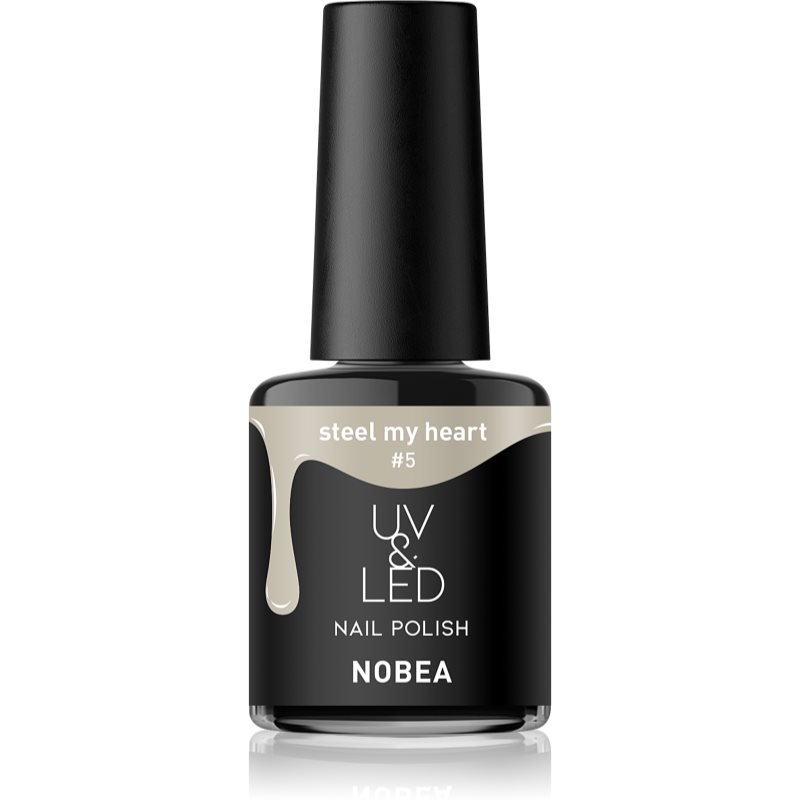 NOBEA UV & LED Nail Polish гелевий лак для нігтів з використанням УФ/ЛЕД лампи блискучий відтінок Steel My Heart #5 6 мл
