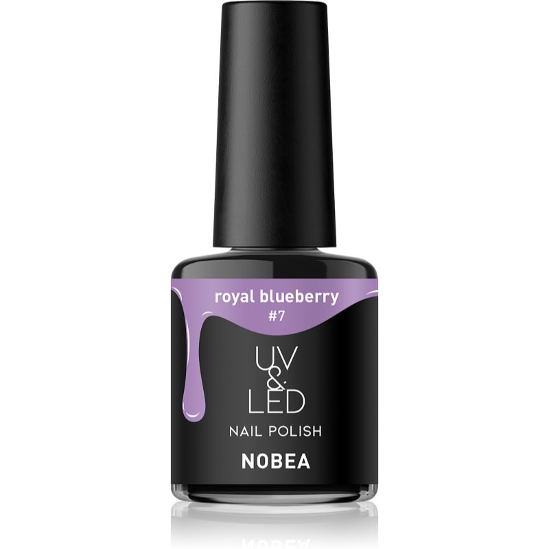 NOBEA UV & LED Nail Polish Gel Nail Polish For UV/LED Hardening Glossy Shade Royal Blueberry #7 6 Ml