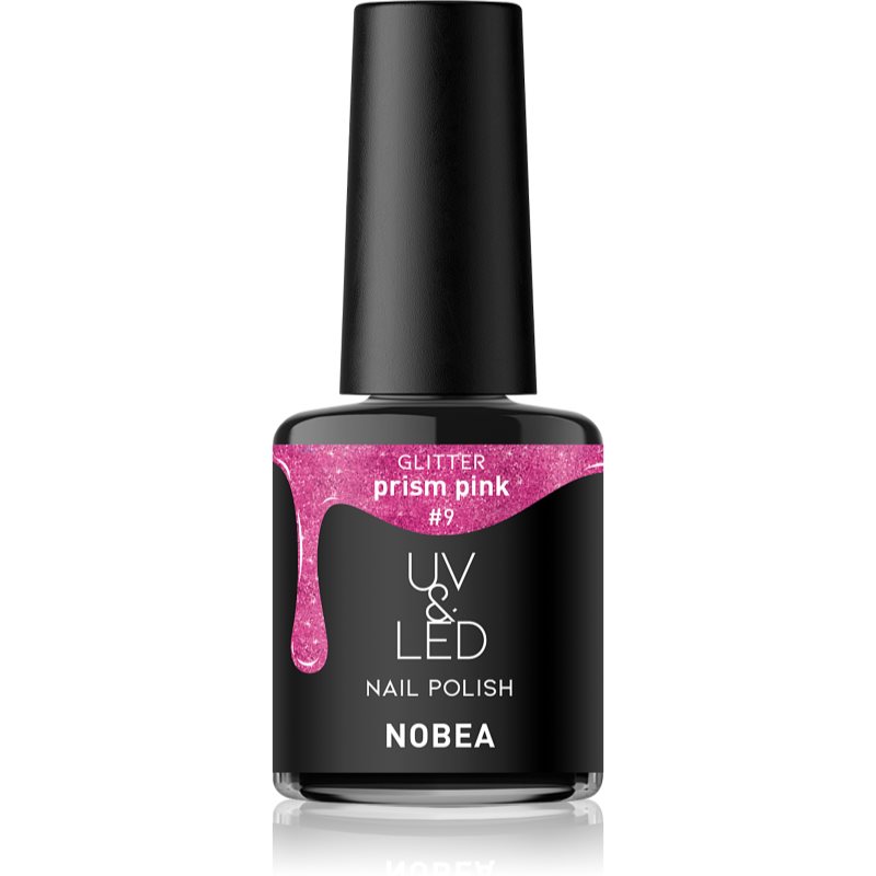 NOBEA UV & LED Nail Polish Gel Nail Polish For UV/LED Hardening Glossy Shade Prism Pink #9 6 Ml