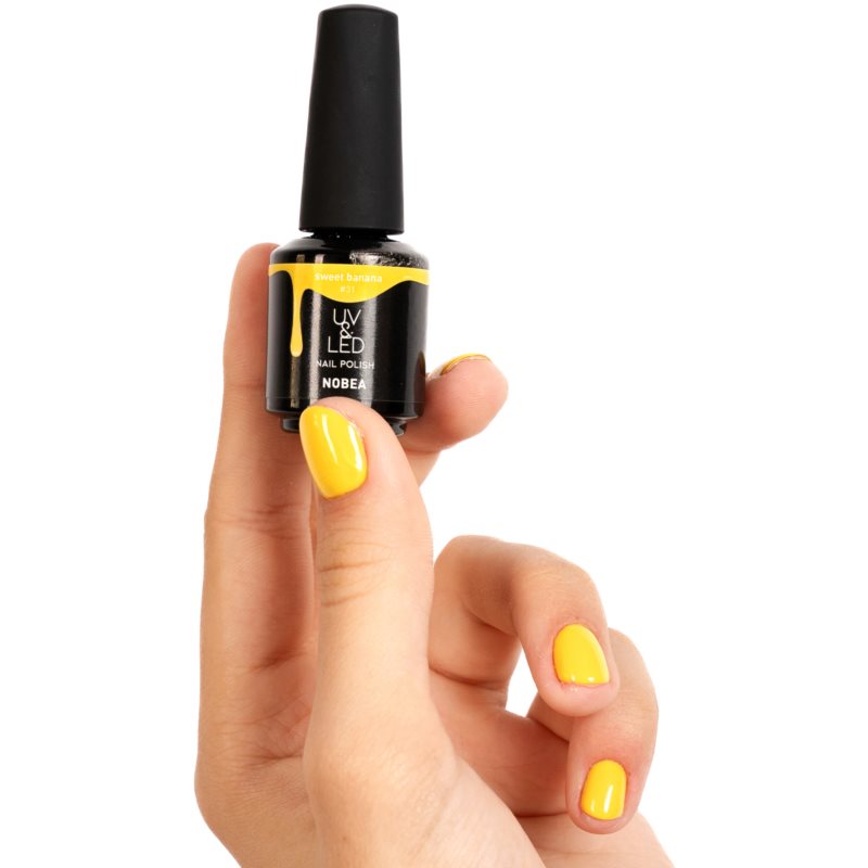 NOBEA UV & LED Nail Polish Gel Nail Polish For UV/LED Hardening Glossy Shade Sweet Banana #31 6 Ml