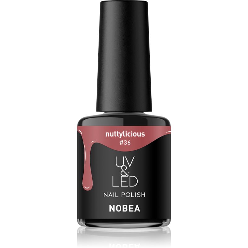 NOBEA UV & LED Nail Polish гелевий лак для нігтів з використанням УФ/ЛЕД лампи блискучий відтінок Nuttylicious #36 6 мл