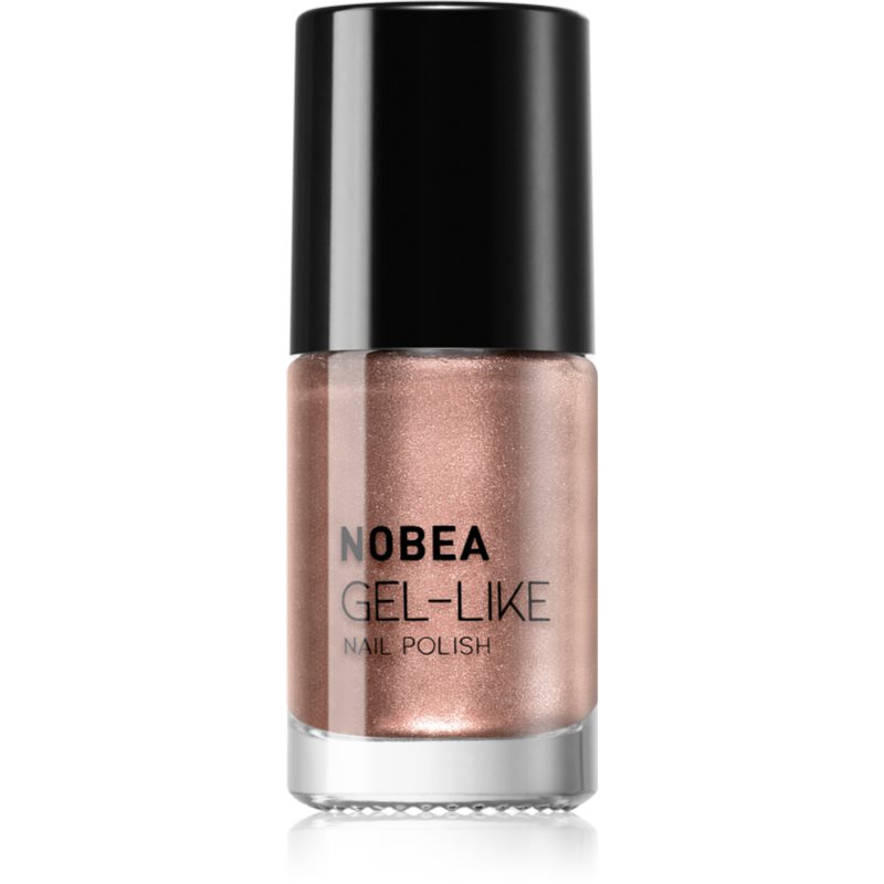 NOBEA Metal Gel-like Nail Polish лак для нігтів з гелевим ефектом відтінок Brass N#76 6 мл