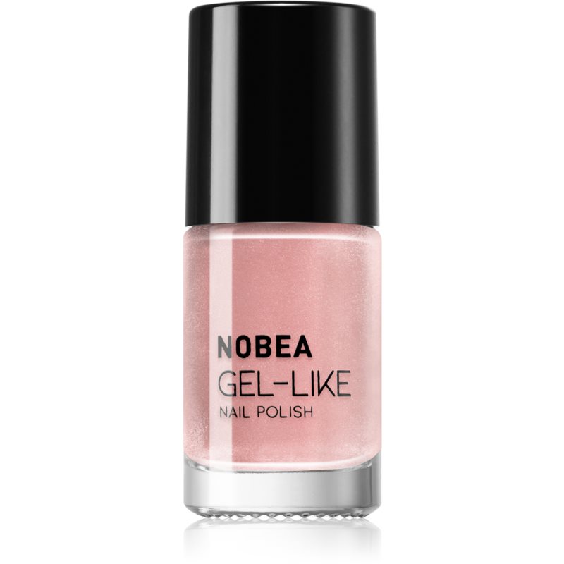 NOBEA Metal Gel-like Nail Polish лак для нігтів з гелевим ефектом відтінок Shimmer Pink N#77 6 мл