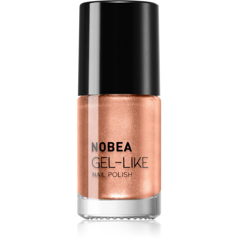 NOBEA Metal Gel-like Nail Polish gel-effect nail polish shade Orange blossom N#78 6 ml
