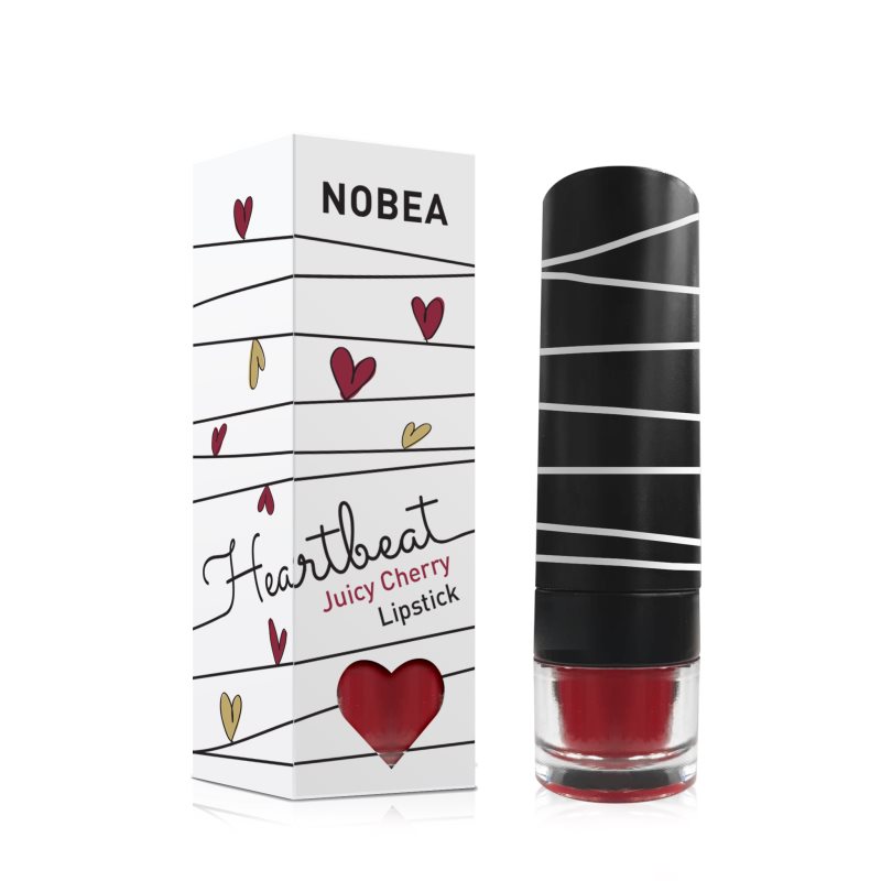 

NOBEA Heartbeat зволожуюча помада відтінок Juicy Cherry