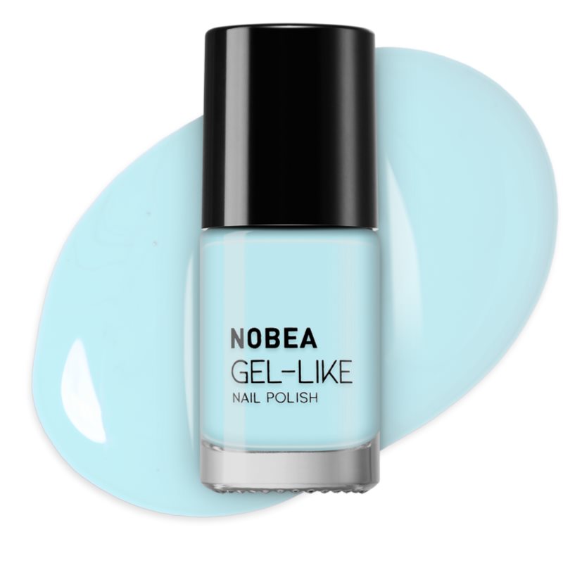 NOBEA Day-to-Day Gel-like Nail Polish лак для нігтів з гелевим ефектом відтінок #N67 Sky Blue Summer 6 мл