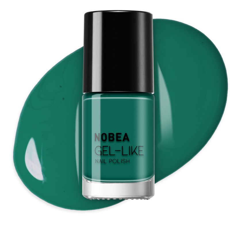 NOBEA Day-to-Day Gel-like Nail Polish лак для нігтів з гелевим ефектом відтінок #N65 Emerald Green 6 мл