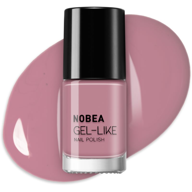 NOBEA Day-to-Day Gel-like Nail Polish Gel-effect Nail Polish Shade Rouge #N03 6 Ml