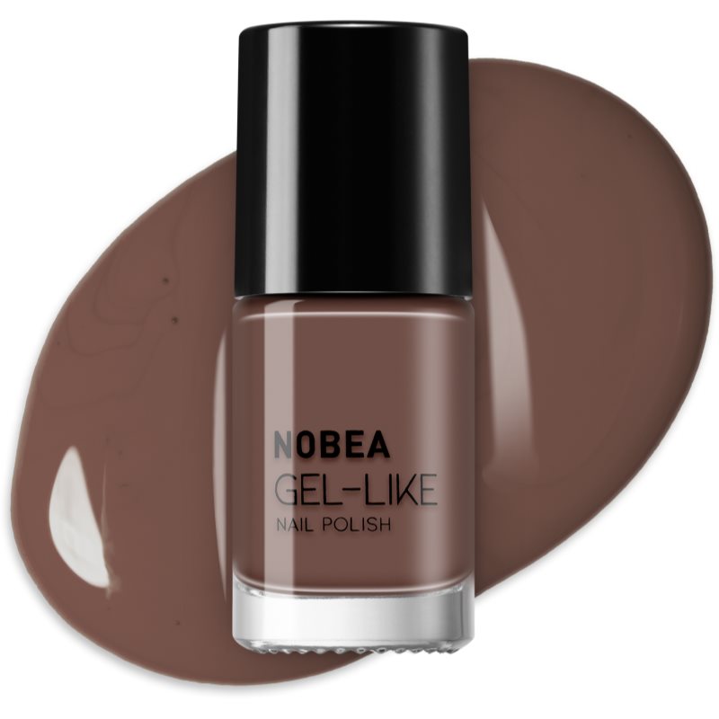 NOBEA Day-to-Day Gel-like Nail Polish лак для нігтів з гелевим ефектом відтінок Dark Mocha #N06 6 мл