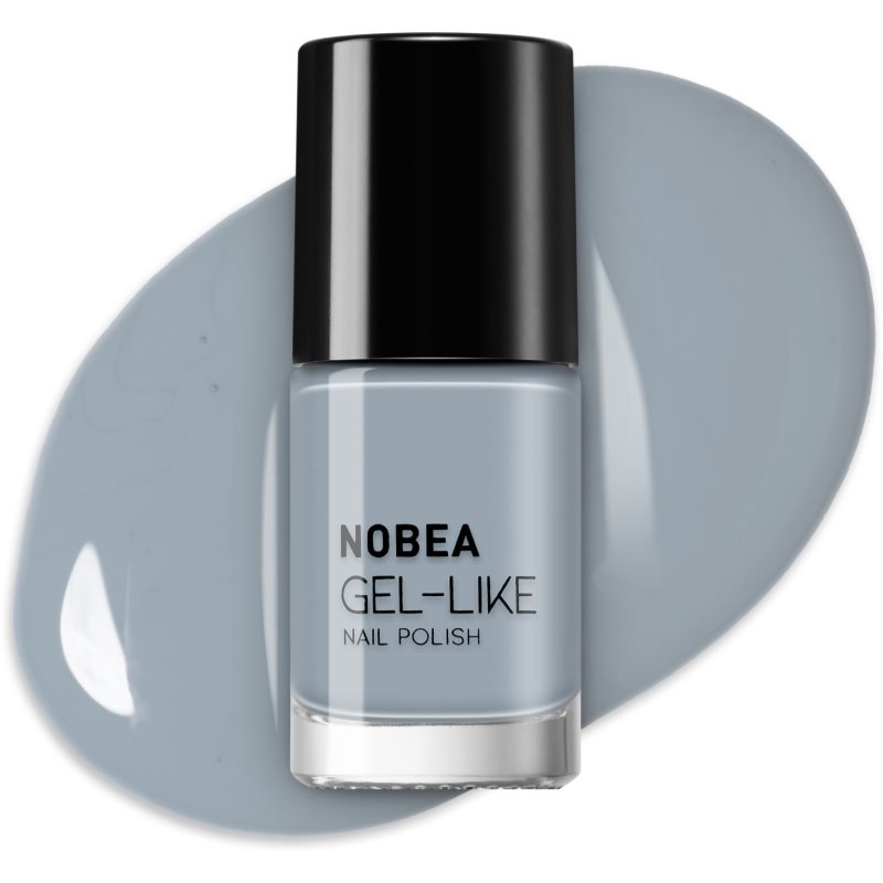 NOBEA Day-to-Day Gel-like Nail Polish лак для нігтів з гелевим ефектом відтінок Cloudy Grey #N10 6 мл