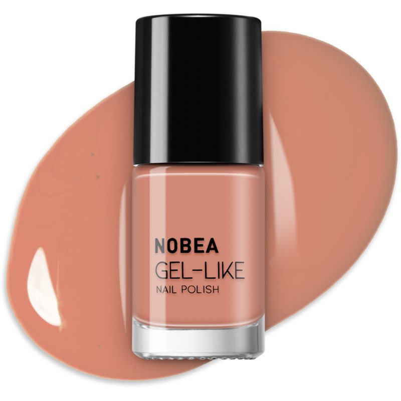 NOBEA Day-to-Day Gel-like Nail Polish лак для нігтів з гелевим ефектом відтінок Almond Milk #N14 6 мл